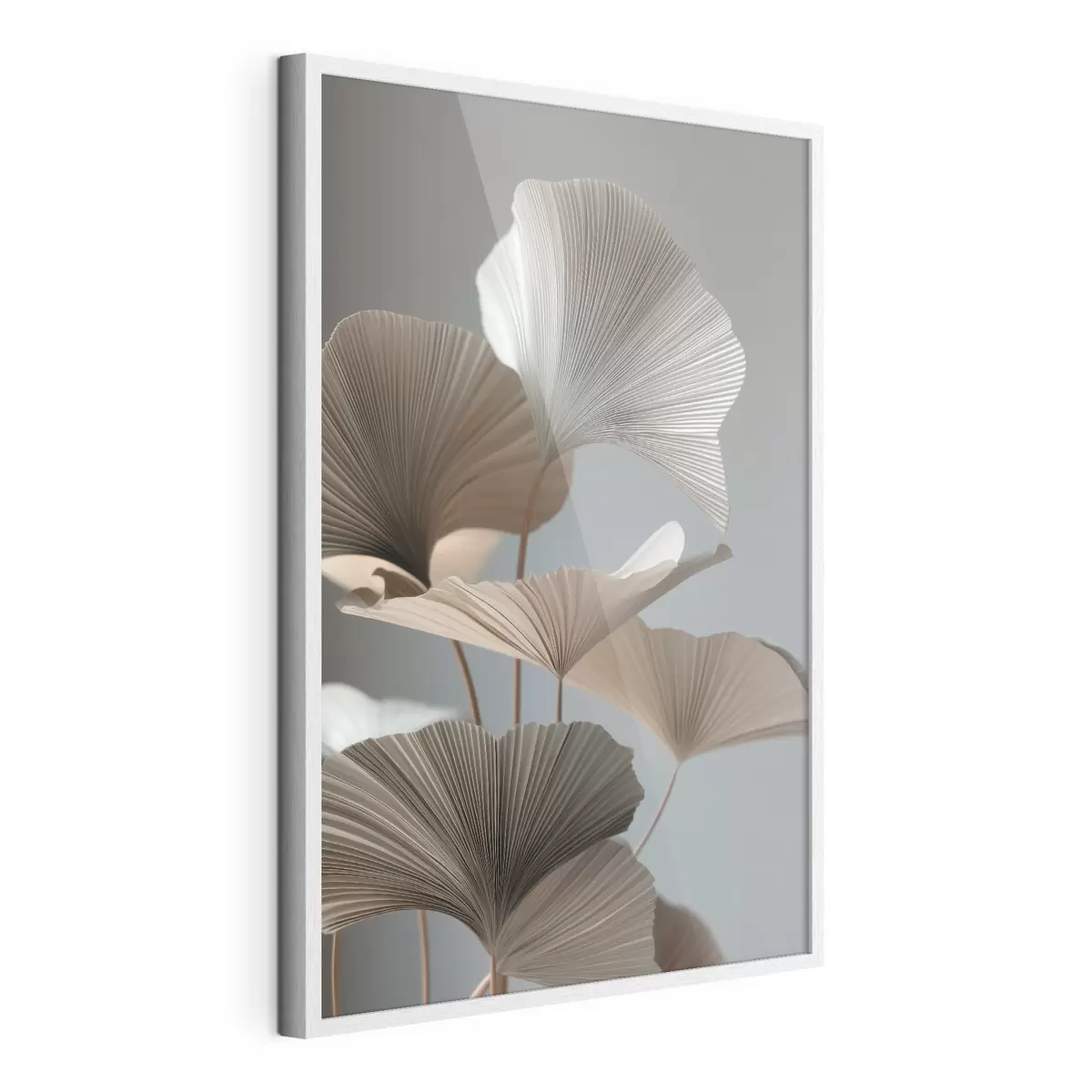 Poster Foglie minimaliste a forma di ventaglio f49972