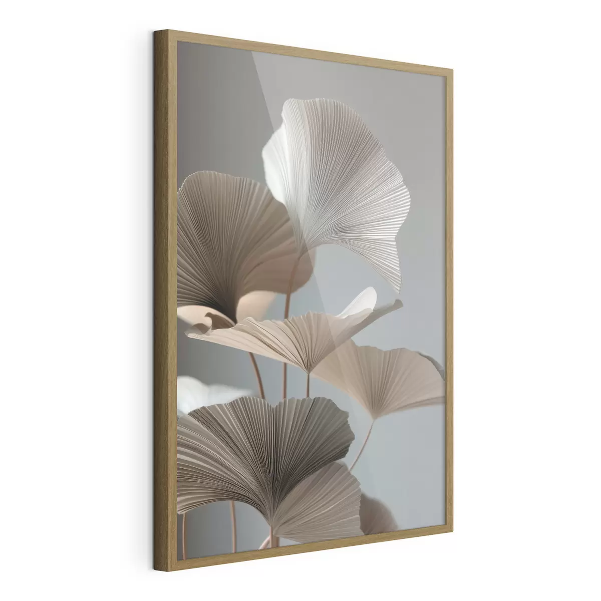 Poster Foglie minimaliste a forma di ventaglio f49972
