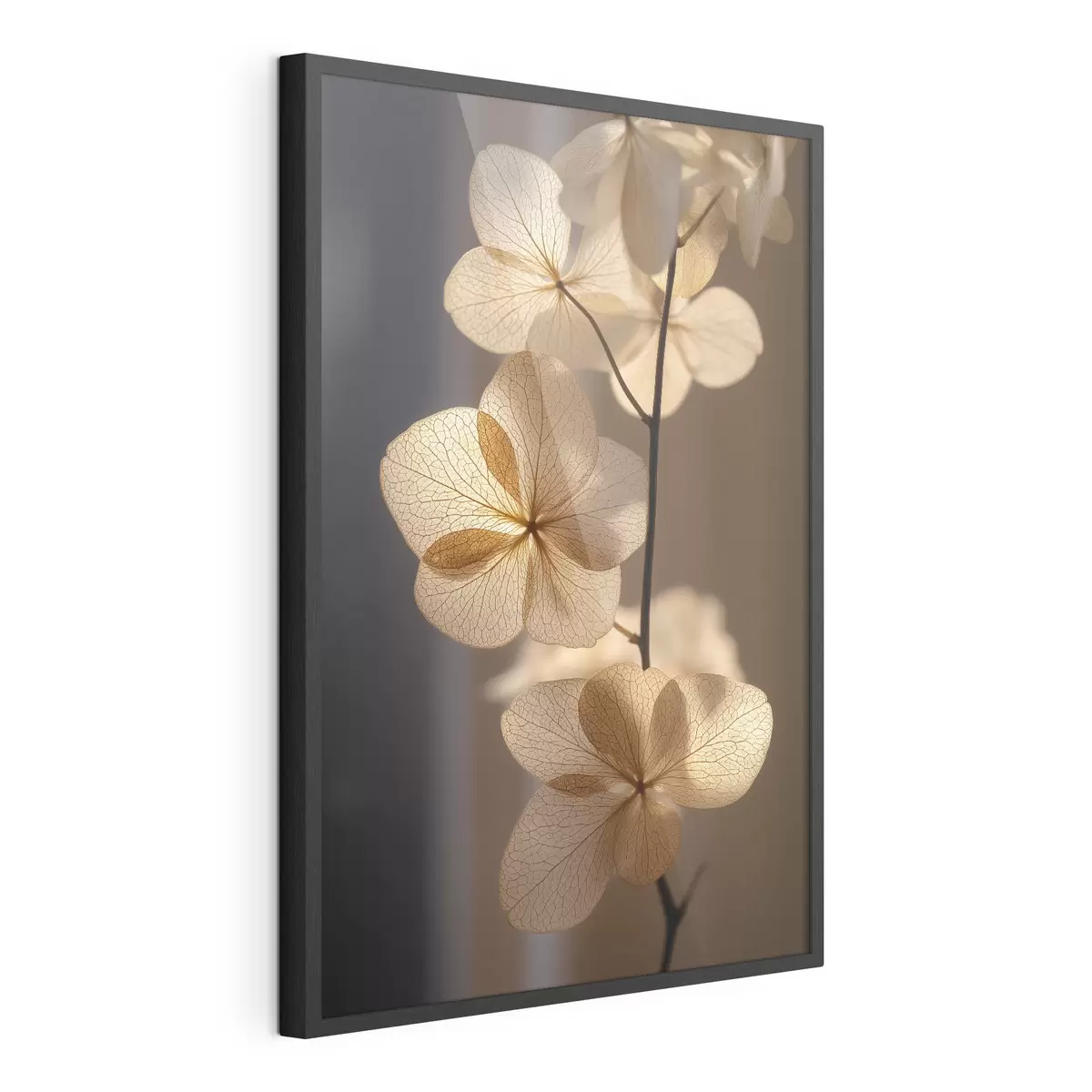 Poster Ramo delicato con fiori traslucidi f49974