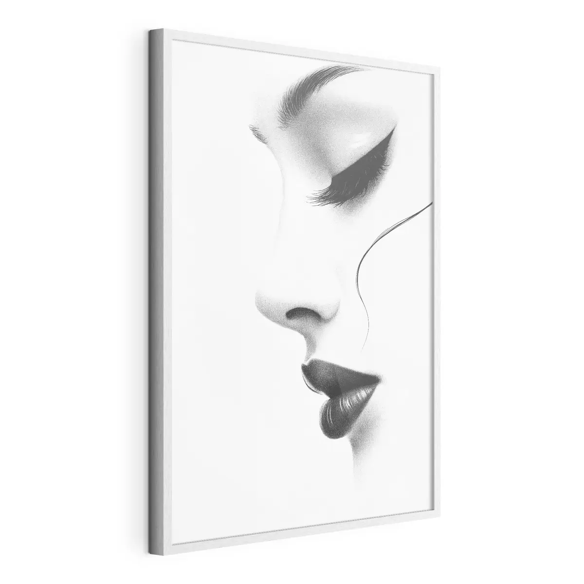 Poster Ritratto minimalista di una donna in bianco e nero f49982