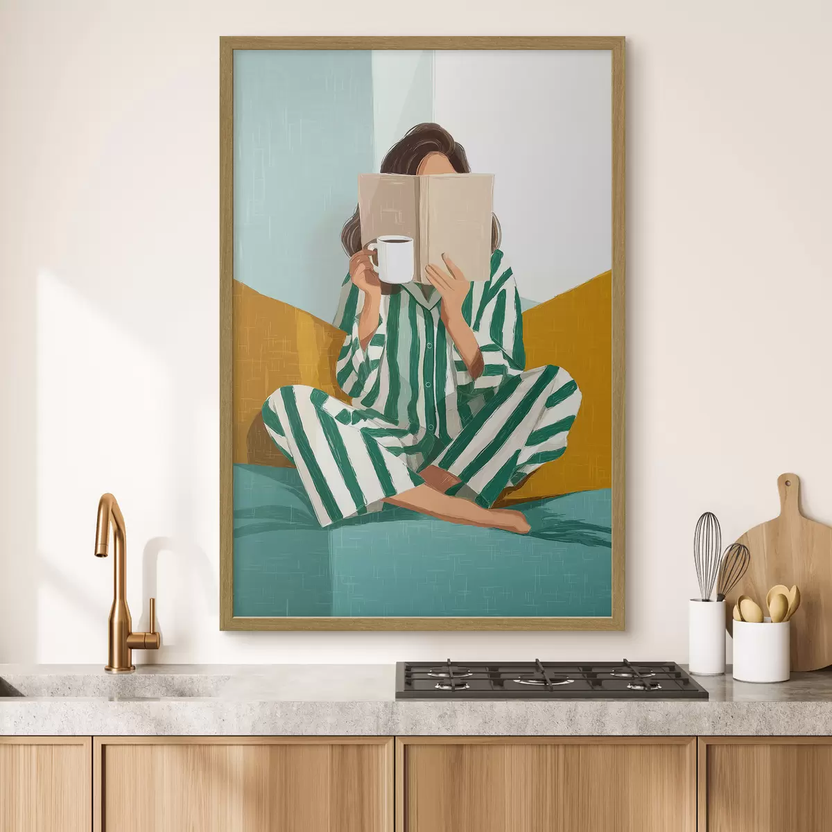 Poster Lettura in un'atmosfera accogliente f50091