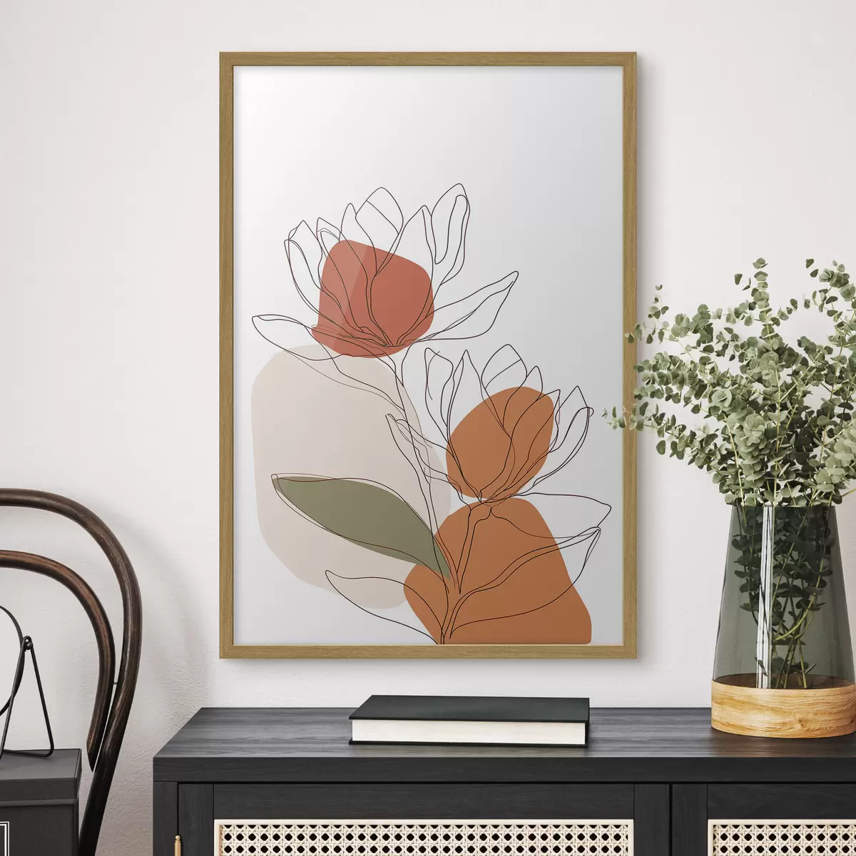 Poster Mosaico botanico f50112