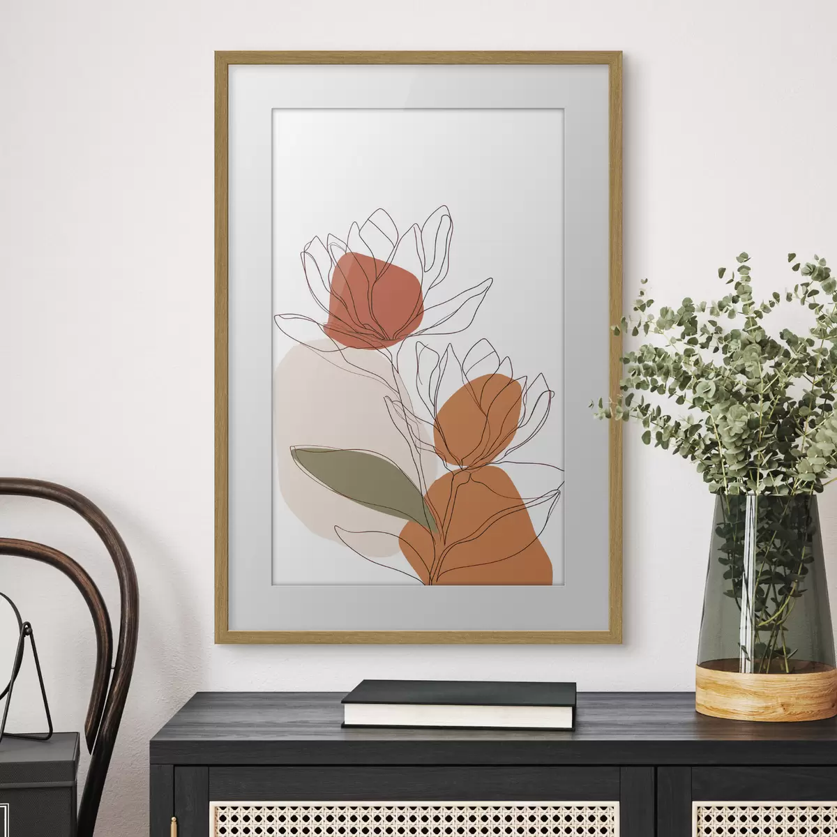 Poster Mosaico botanico f50112
