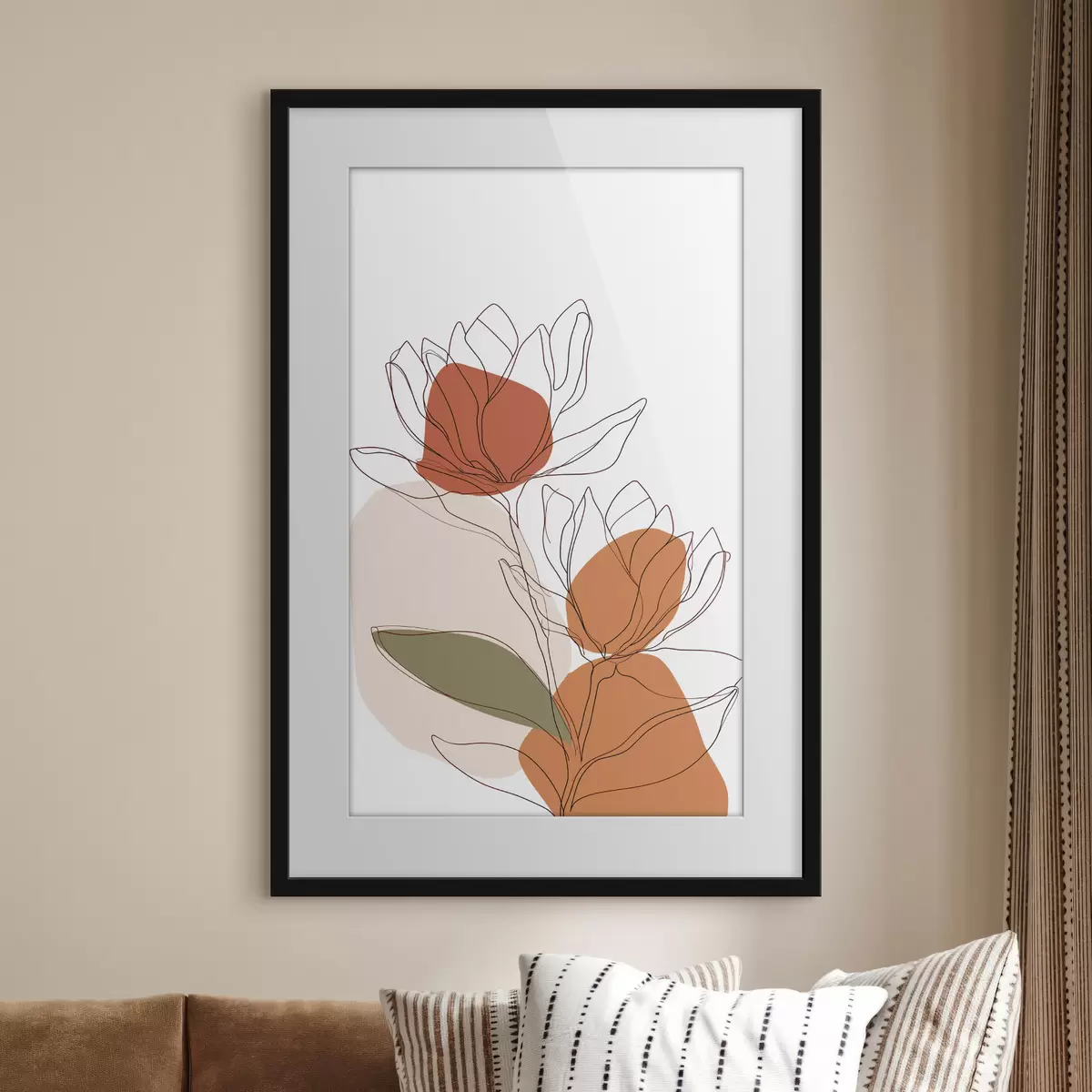 Poster Mosaico botanico f50112