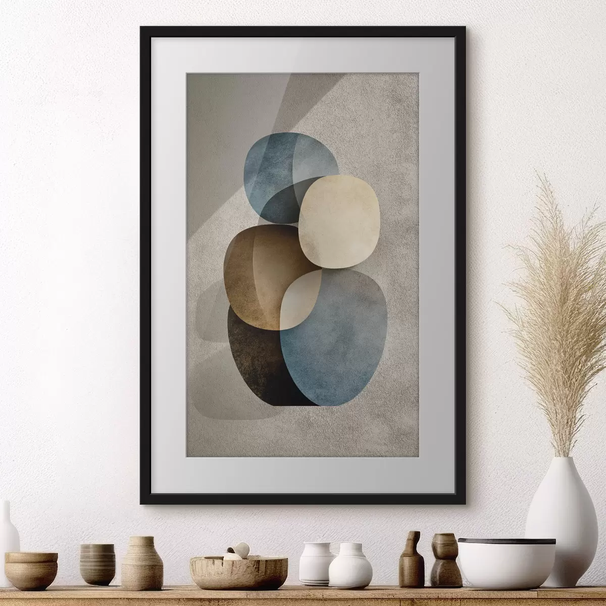 Poster Quattro forme sospese f50115