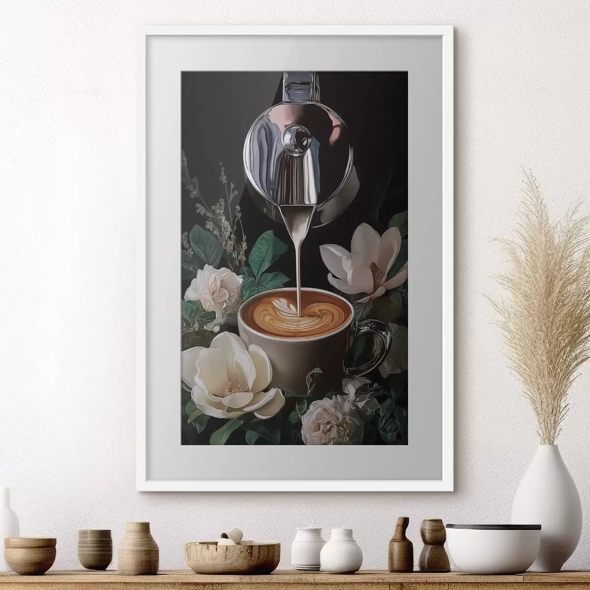 Poster Natura morta con caffè f50123