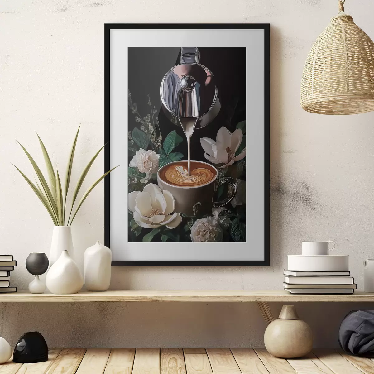 Poster Natura morta con caffè f50123
