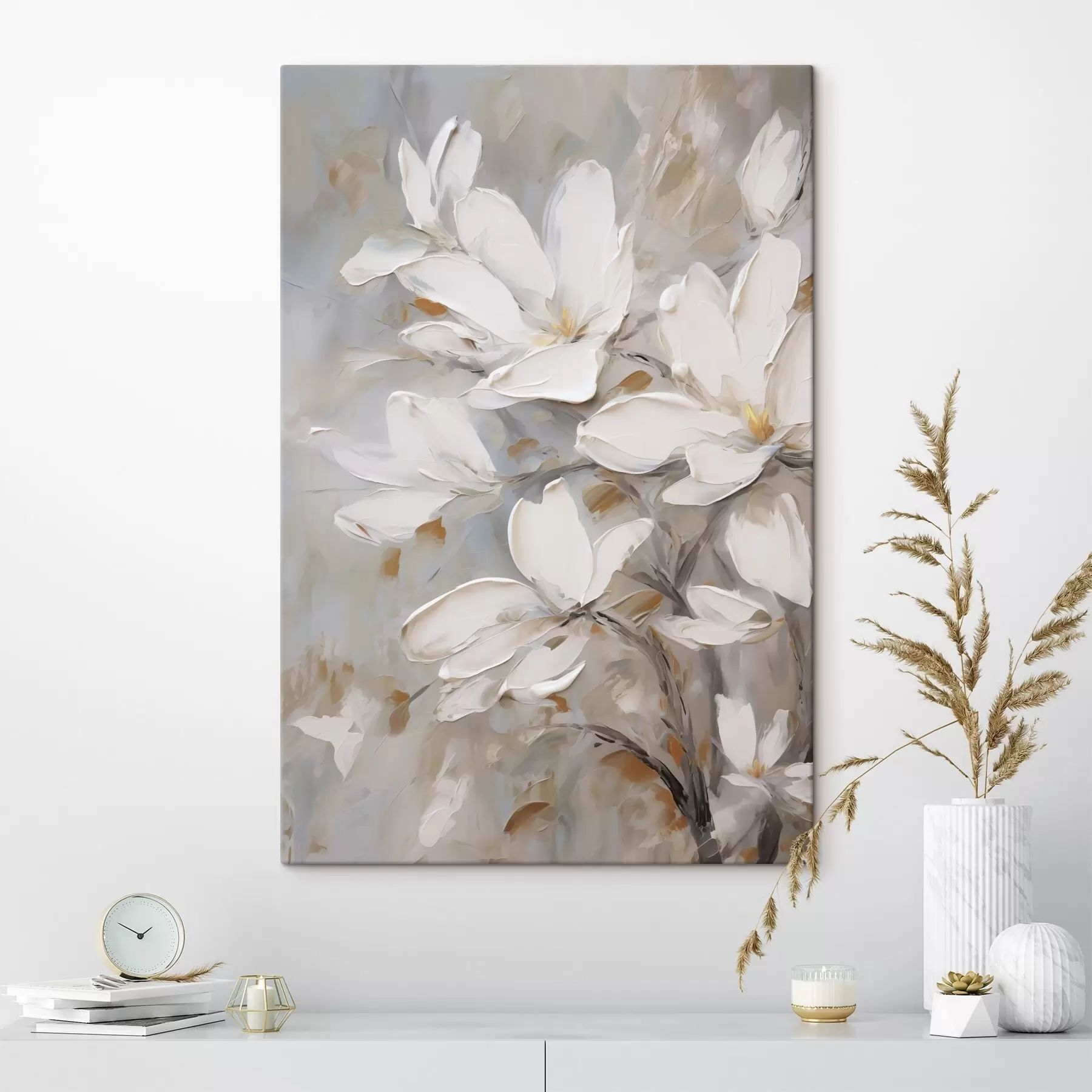 carta da parati Fiori astratti, imitazione di un dipinto nr. s50138