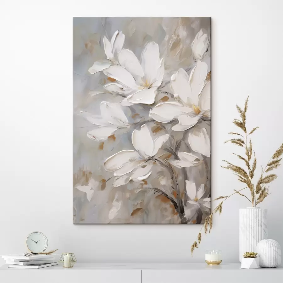 carta da parati Fiori astratti, imitazione di un dipinto nr. s50138
