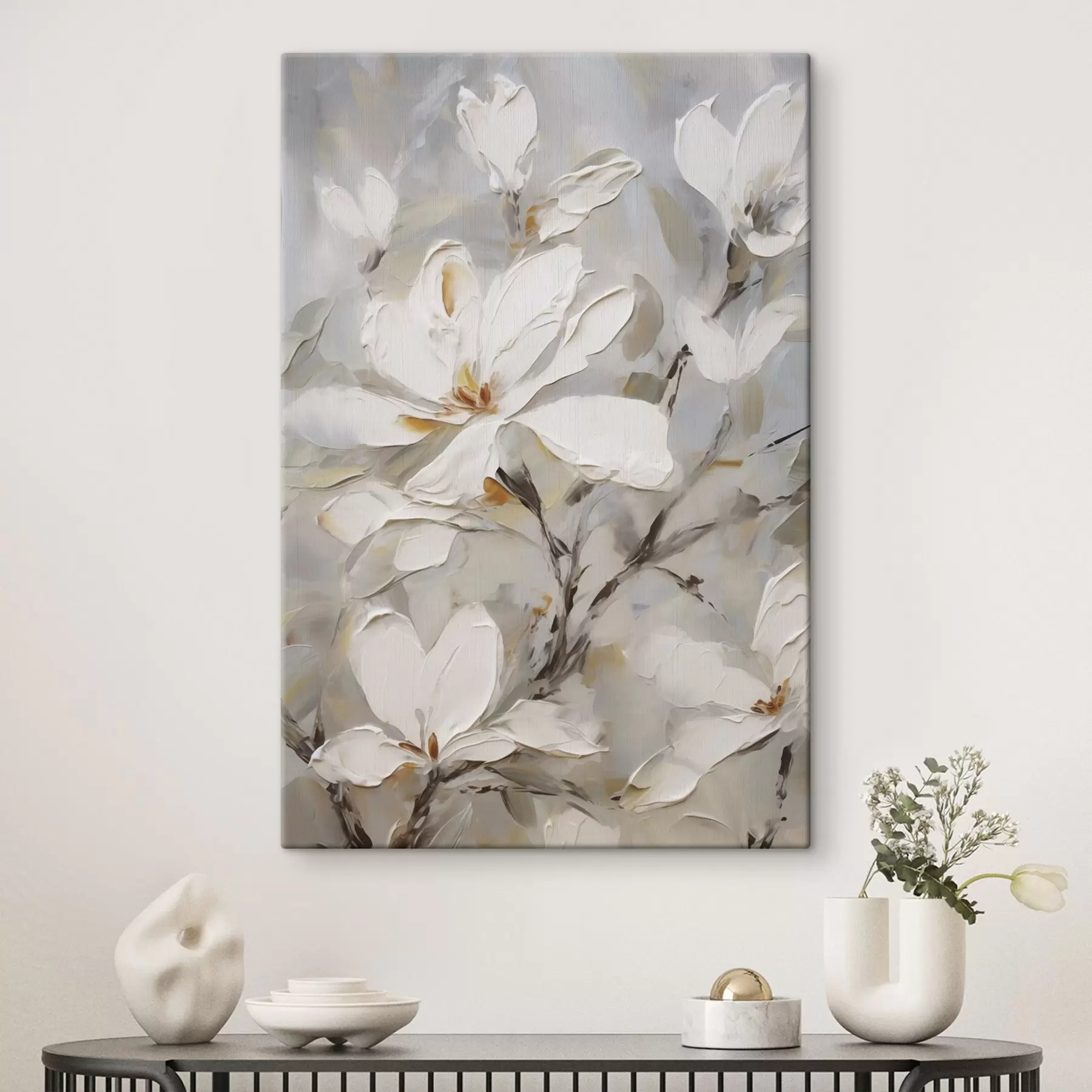 carta da parati Fiori astratti, imitazione di un dipinto nr. s50139