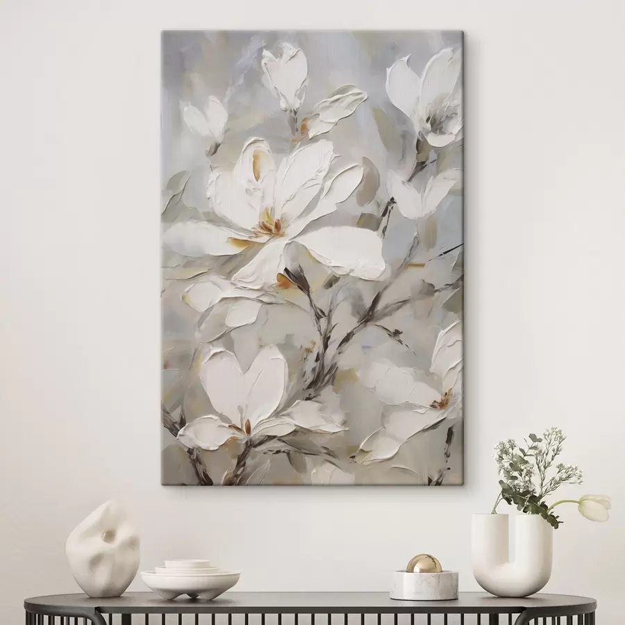 carta da parati Fiori astratti, imitazione di un dipinto nr. s50139