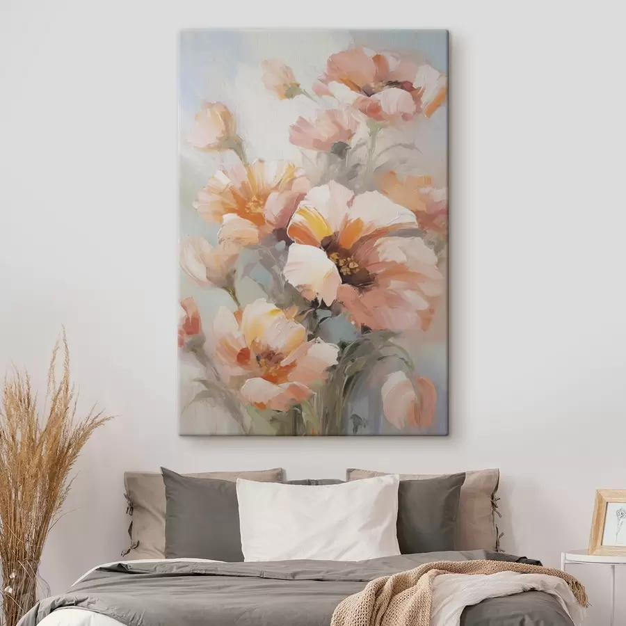 carta da parati Fiori delicati, imitazione di un dipinto nr. s50140