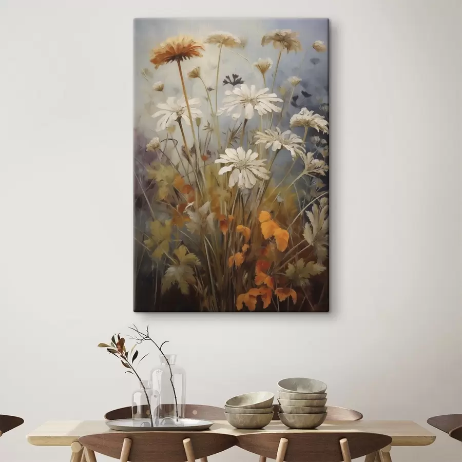carta da parati Fiori selvatici ed erbe, imitazione di un dipinto nr. s50145