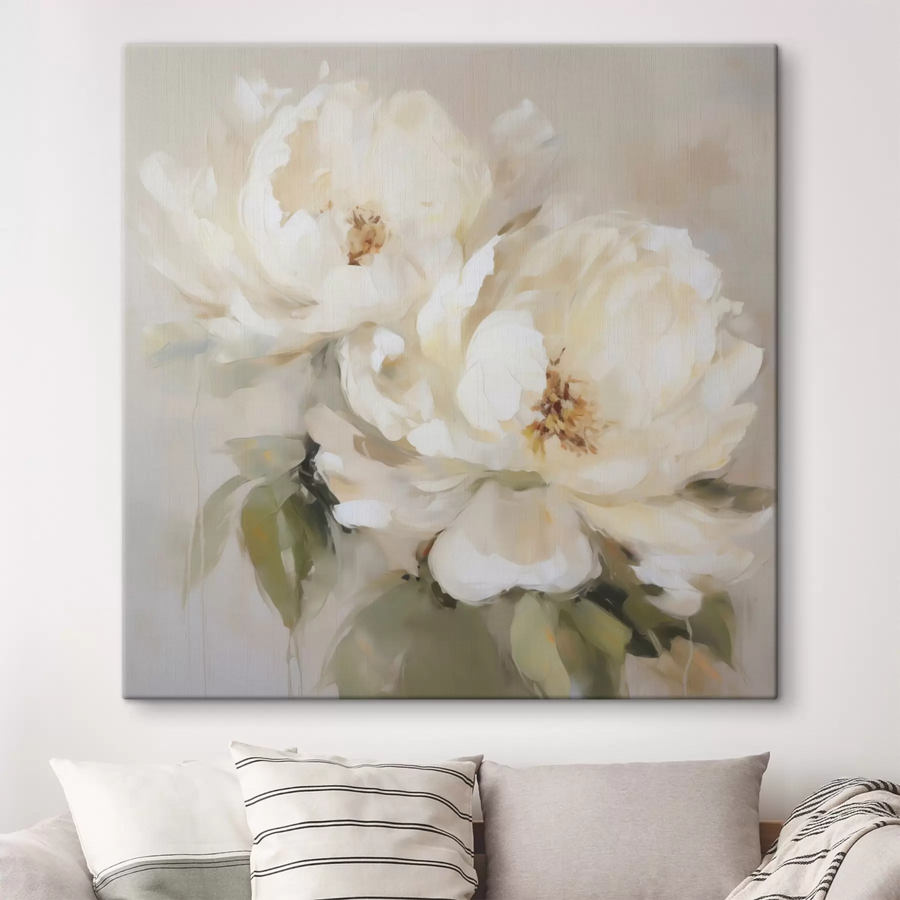 carta da parati Peonie, dipinto in stile imitazione nr. s50147