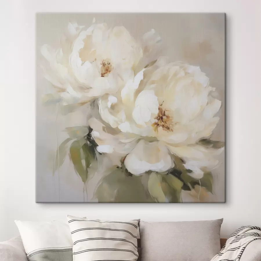 carta da parati Peonie, dipinto in stile imitazione nr. s50147