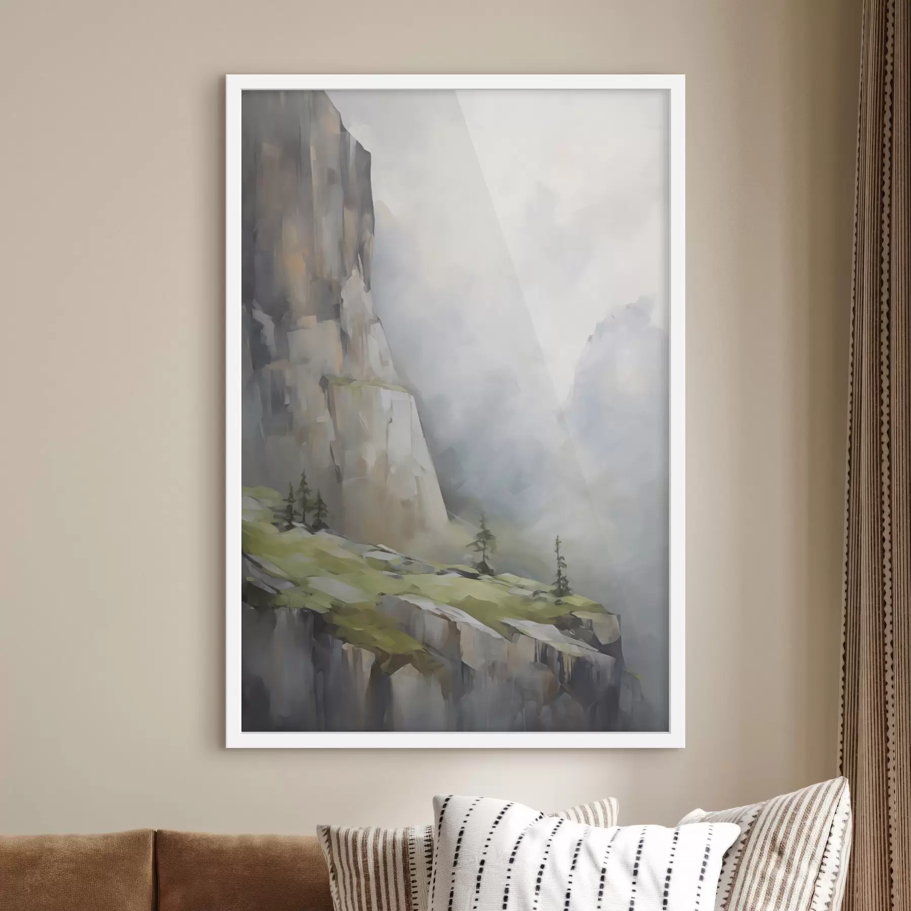 carta da parati Paesaggio di montagna, imitazione di un dipinto nr. f50135