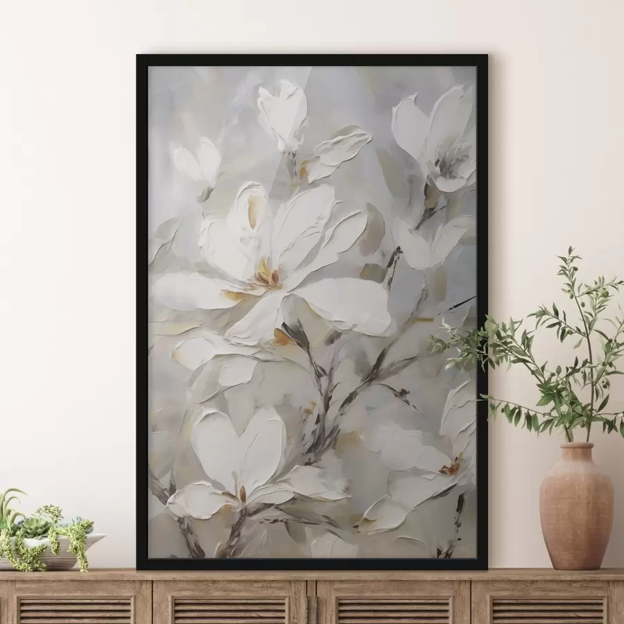 carta da parati Fiori astratti, imitazione di un dipinto nr. f50139
