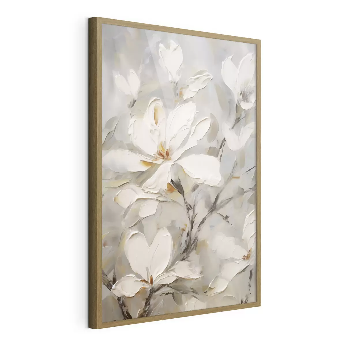 Poster Fiori astratti, imitazione di un dipinto f50139