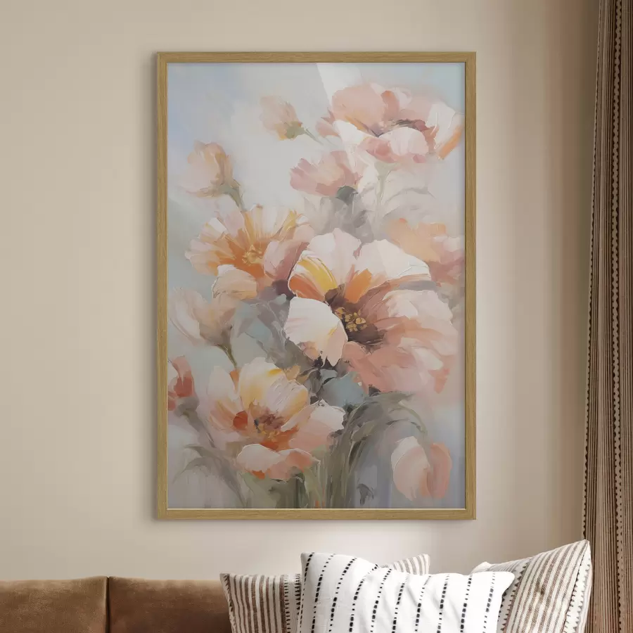 carta da parati Fiori delicati, imitazione di un dipinto nr. f50140