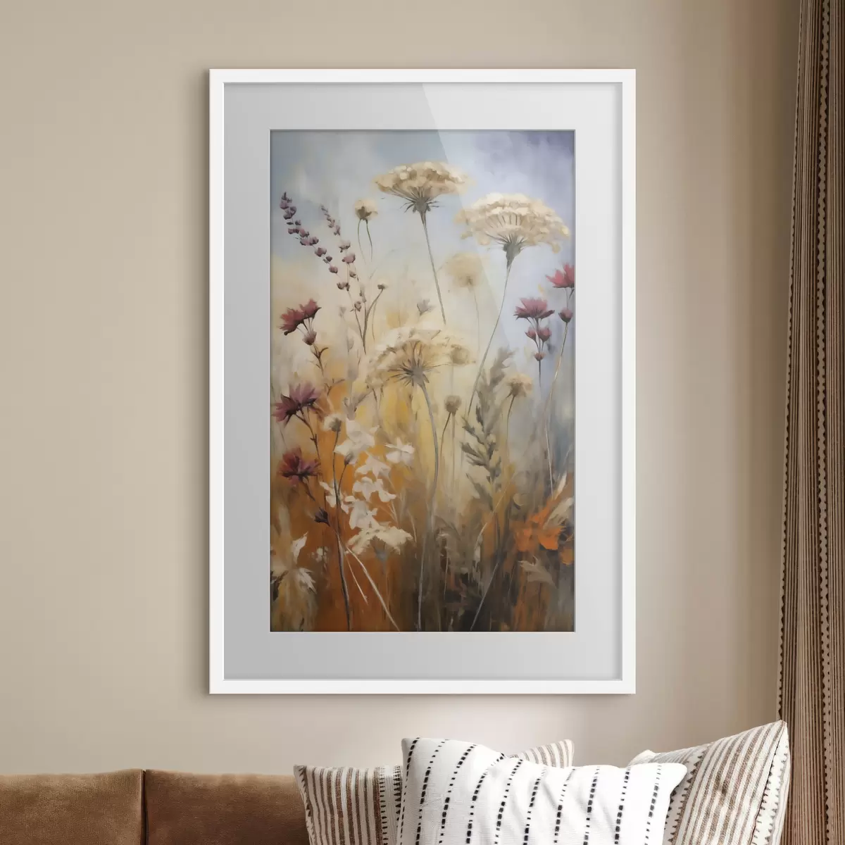 Poster Fiori di campo ambrati f50144