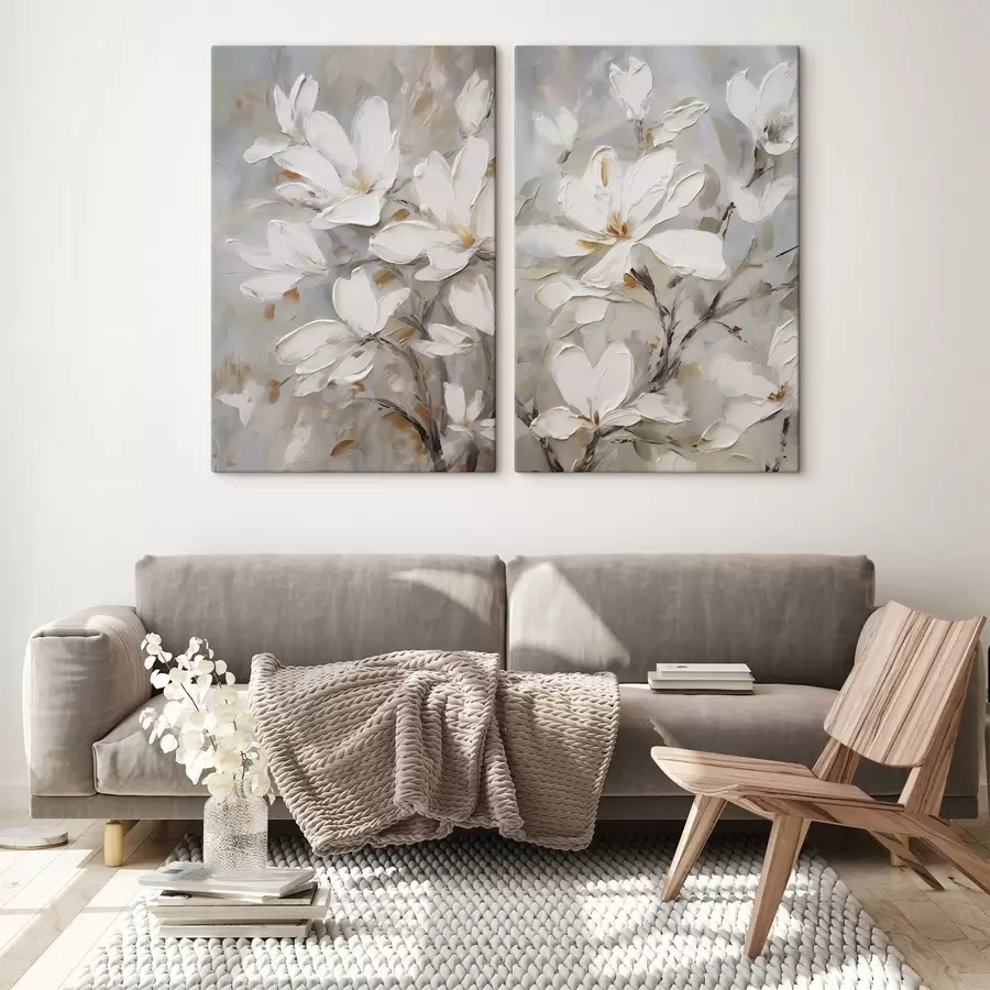 carta da parati Fiori astratti, imitazione di un dipinto nr. m30805