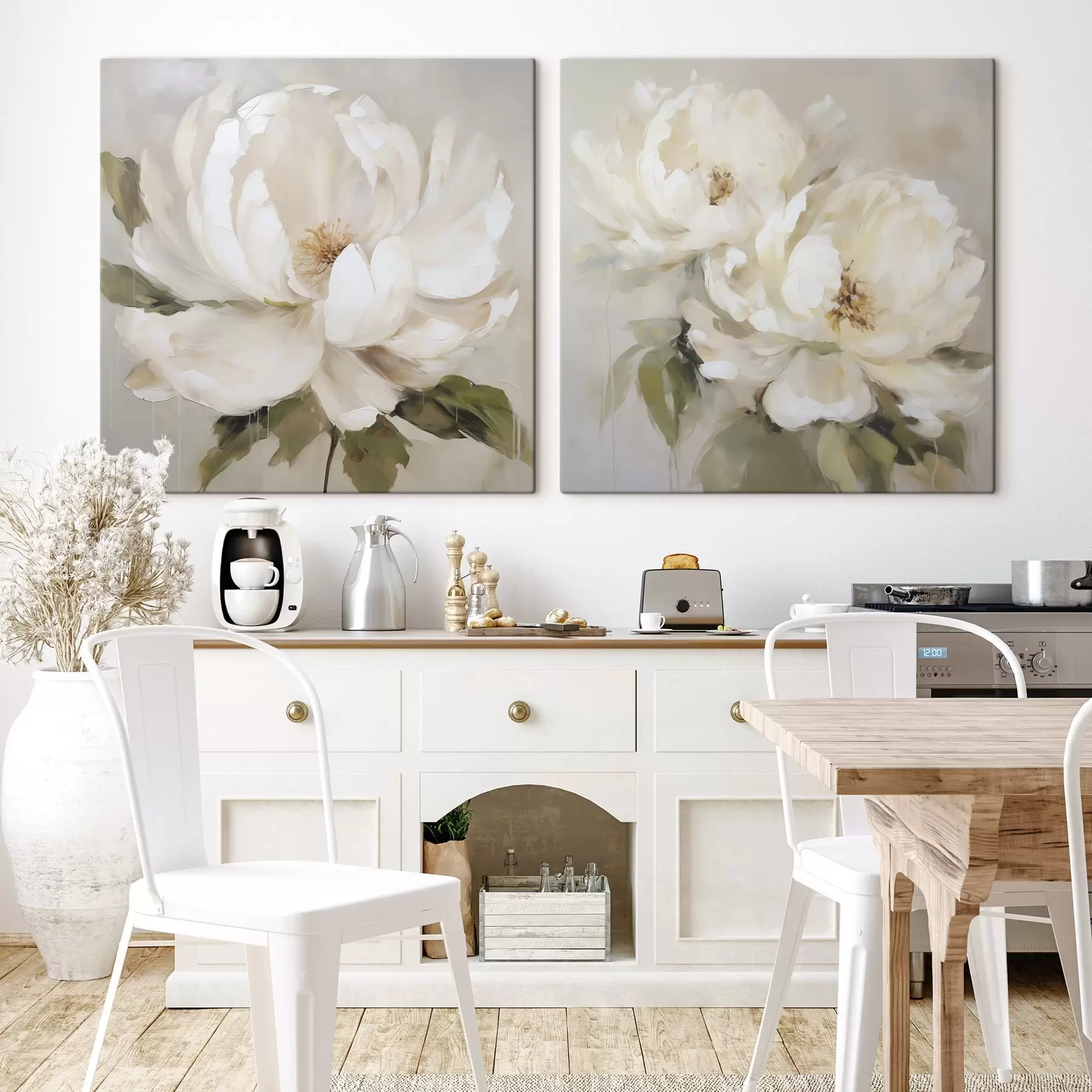 carta da parati Peonie, dipinto in stile imitazione nr. m30809