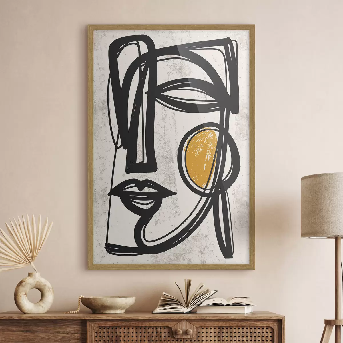 Poster Un ritratto astratto minimalista f49860
