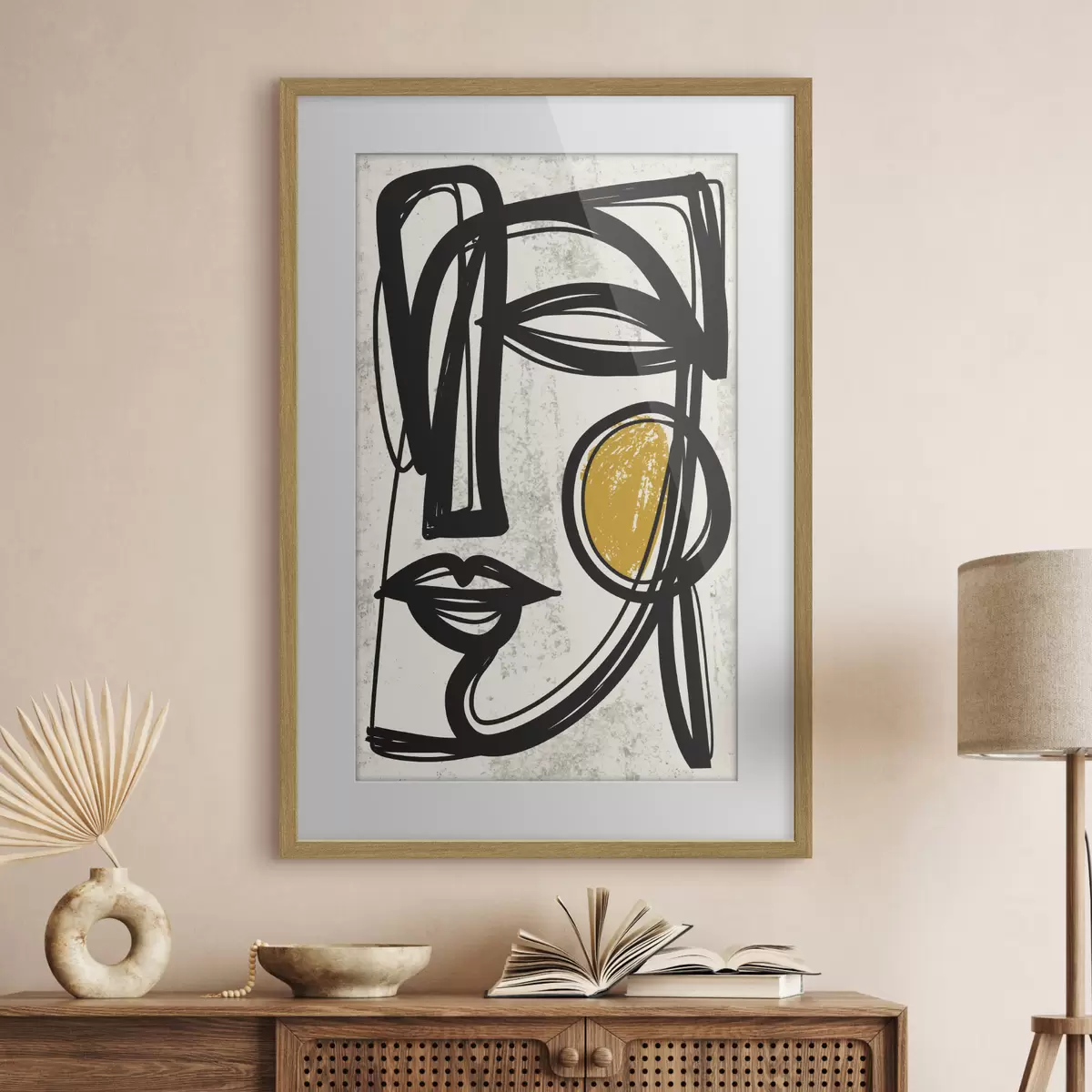 Poster Un ritratto astratto minimalista f49860