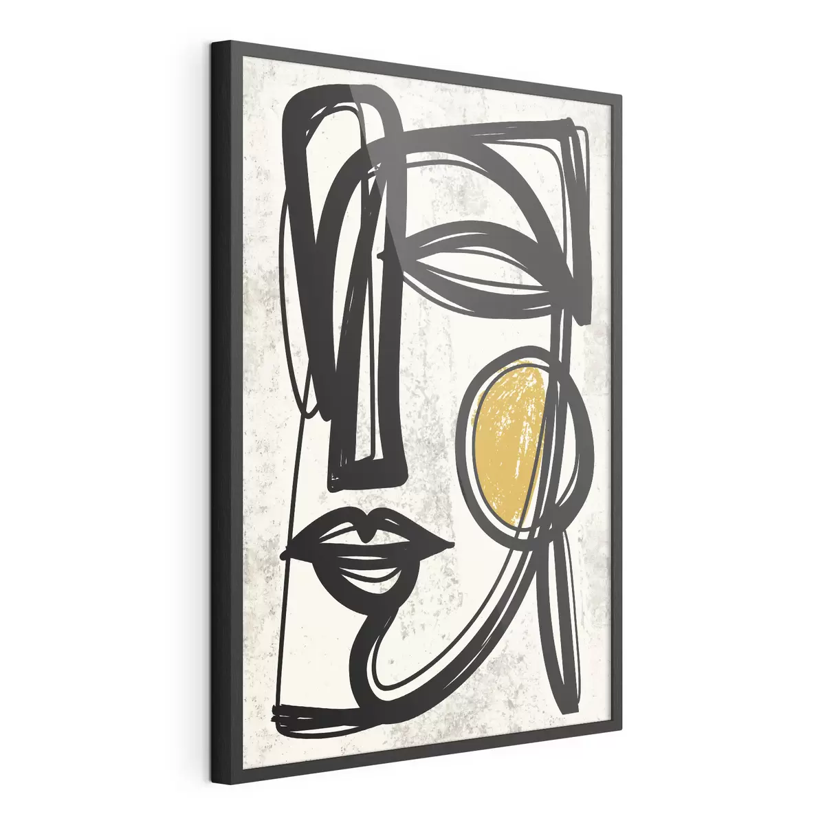 Poster Un ritratto astratto minimalista f49860