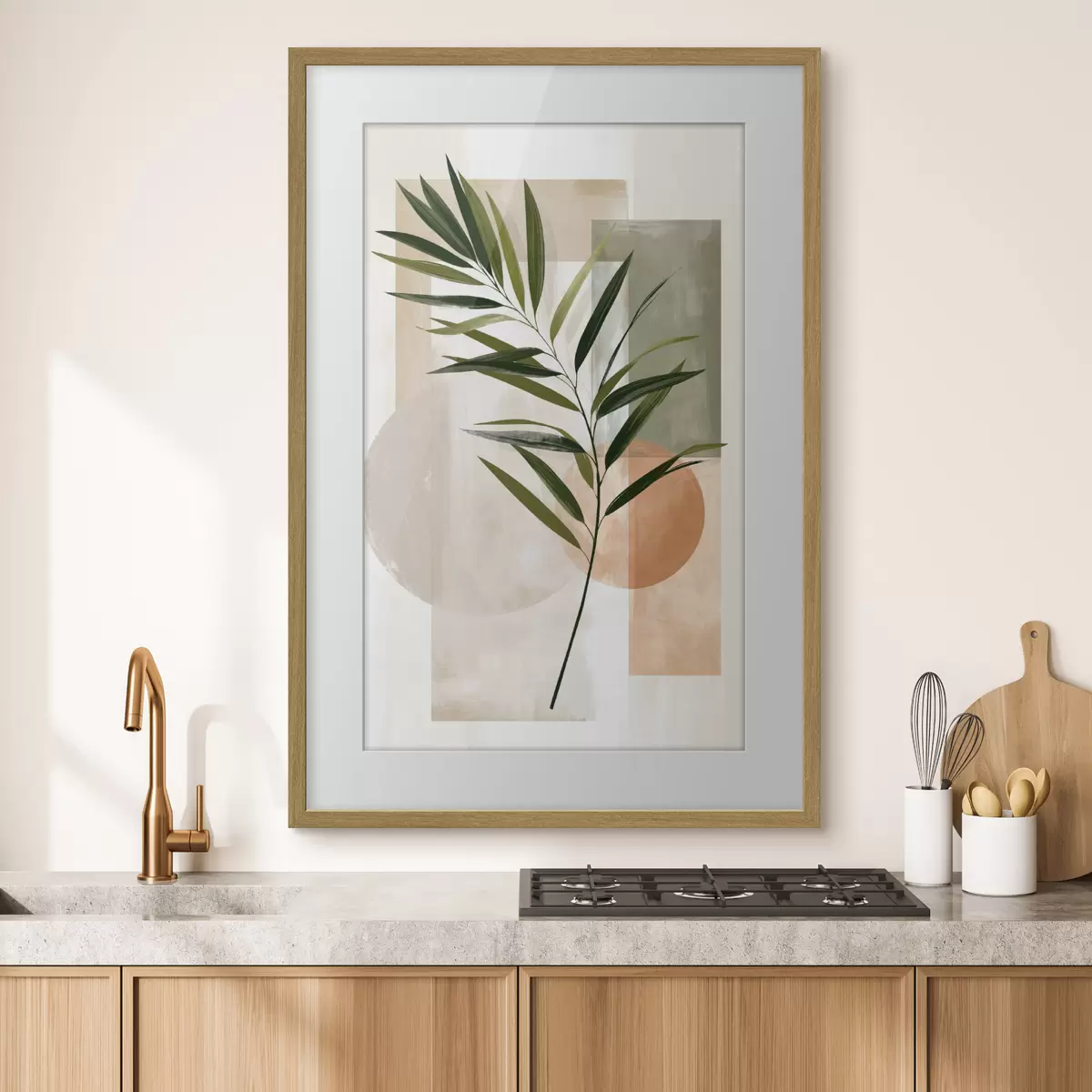 Poster Astrazione geometrica botanica f50090