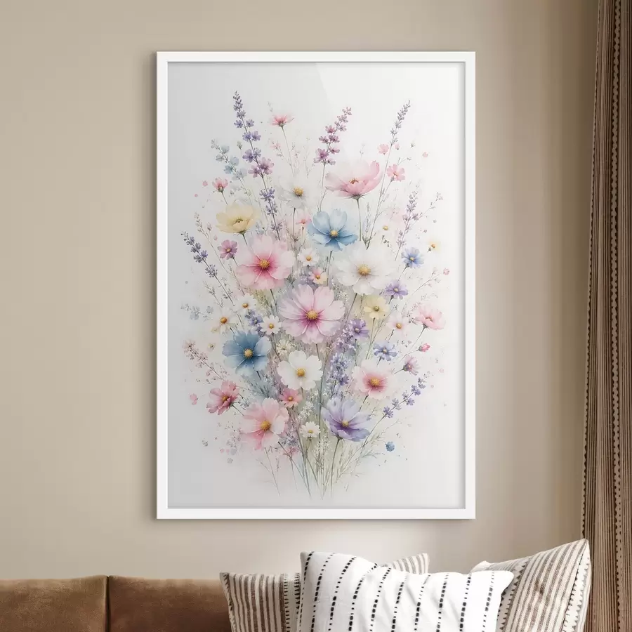 carta da parati Un delicato bouquet di fiori di campo nr. f49935