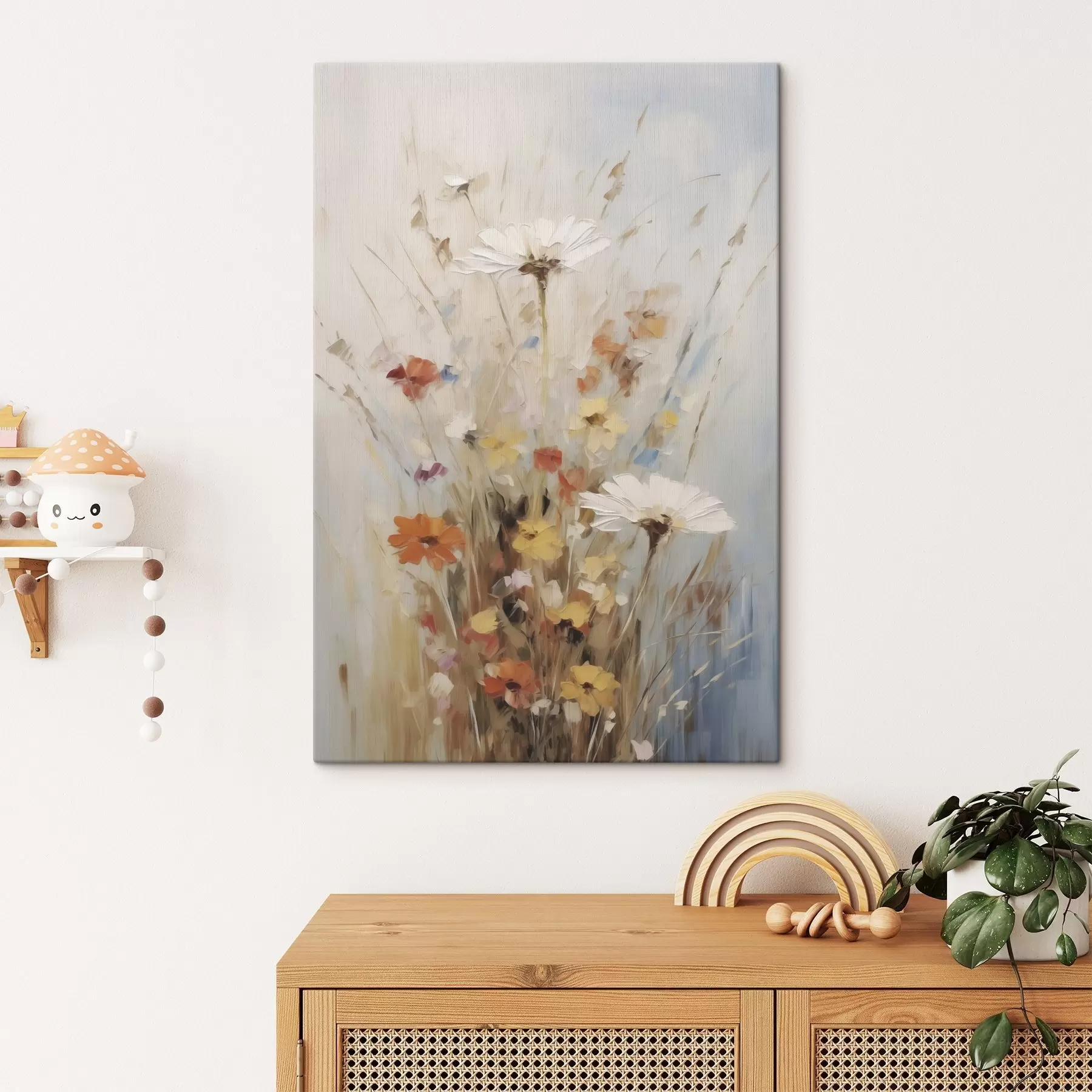 carta da parati Fiori di campo, imitazione di un dipinto nr. s50182
