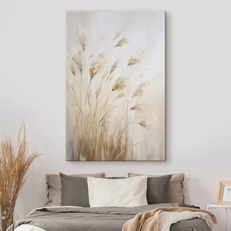 carta da parati Spighe di grano astratte, imitazione di un dipinto nr. s50194