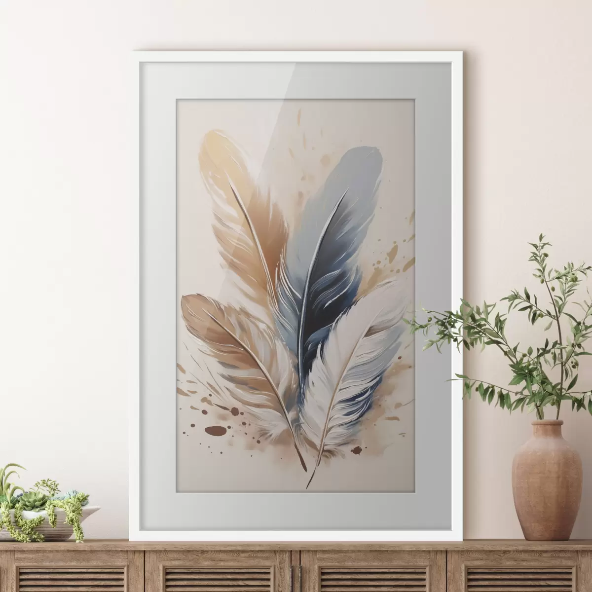 Poster Piume e colori f50192