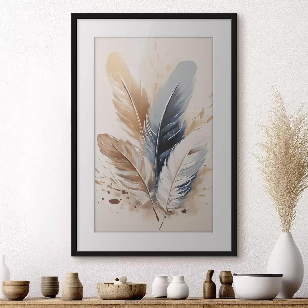 Poster Piume e colori f50192