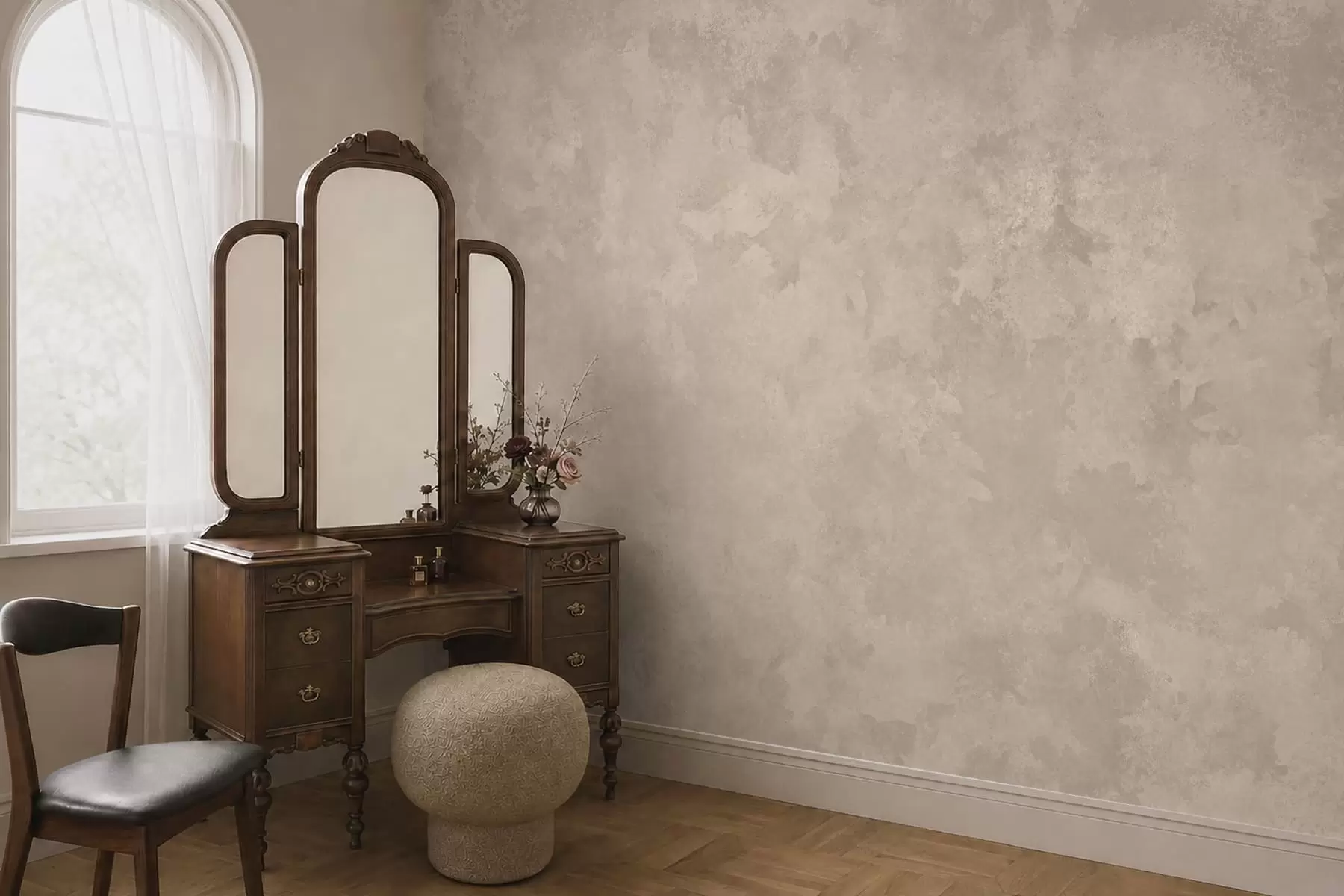 carta da parati Una calda tonalità beige mandorla con morbide sfumature naturali nr. w05814
