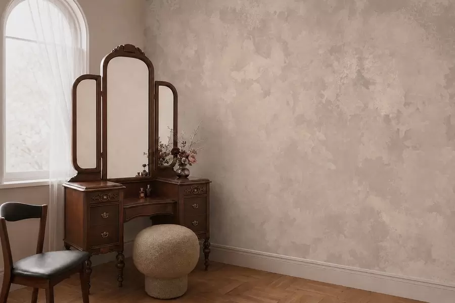 carta da parati Una calda tonalità beige mandorla con morbide sfumature naturali nr. w05814