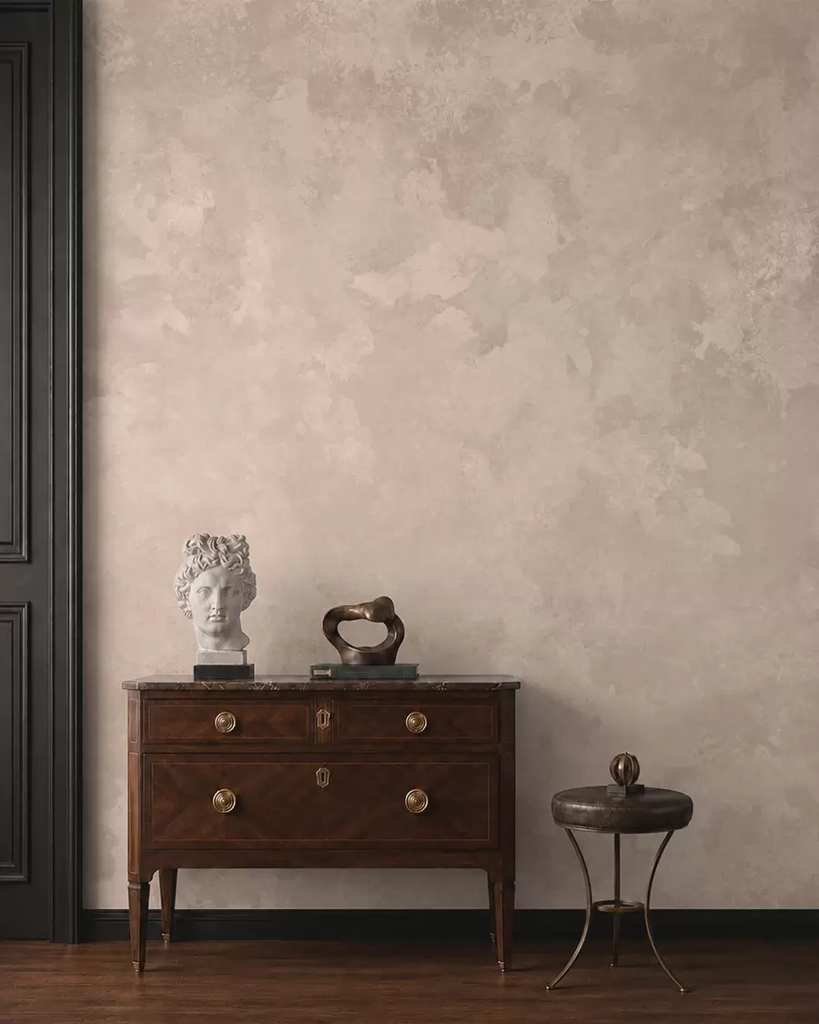 carta da parati Una calda tonalità beige mandorla con morbide sfumature naturali nr. w05814