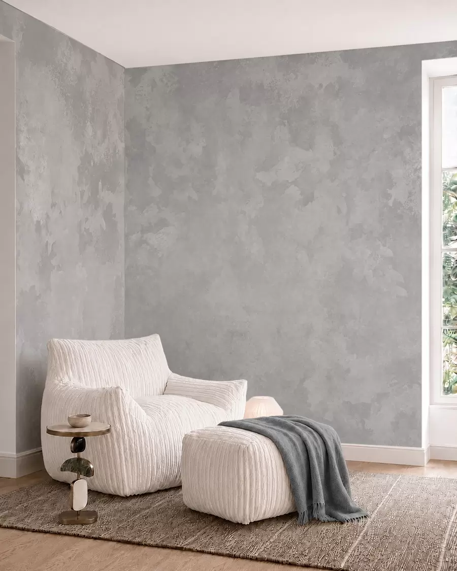 carta da parati Texture grigio perla chiaro con morbide sfumature nuvolose nr. w05814v1