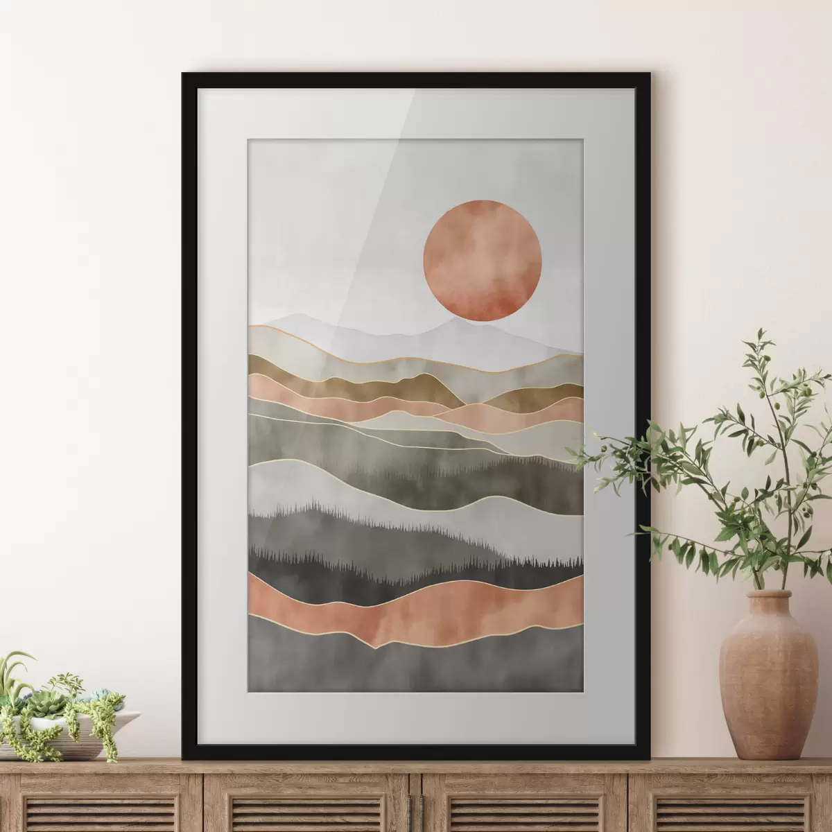 Poster Dune di terracotta f50172