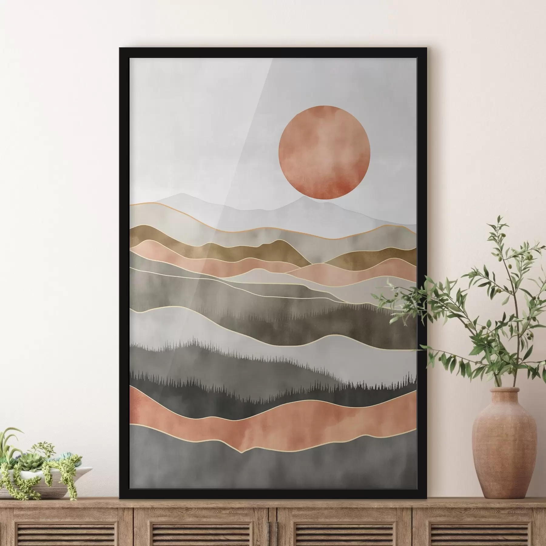 carta da parati Dune di terracotta nr. f50172