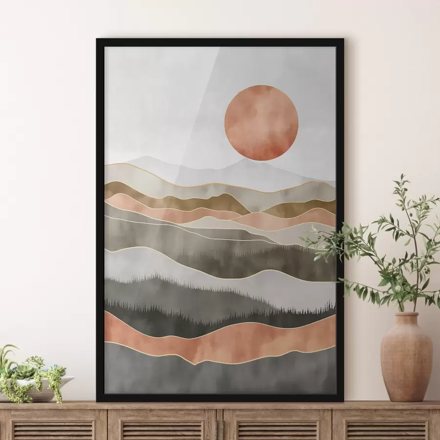 carta da parati Dune di terracotta nr. f50172