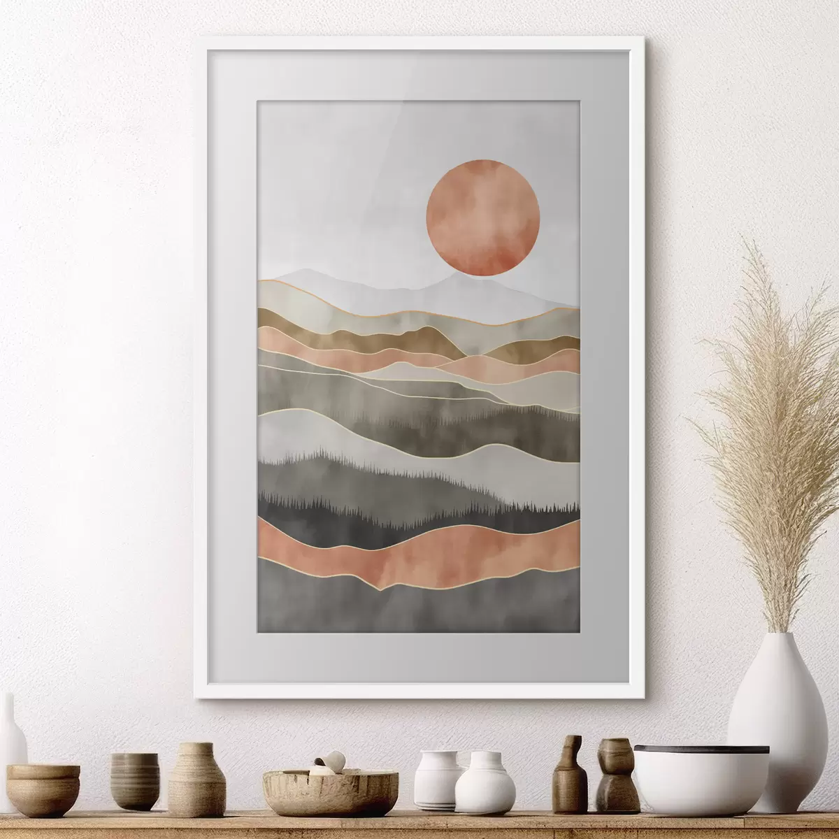 Poster Dune di terracotta f50172