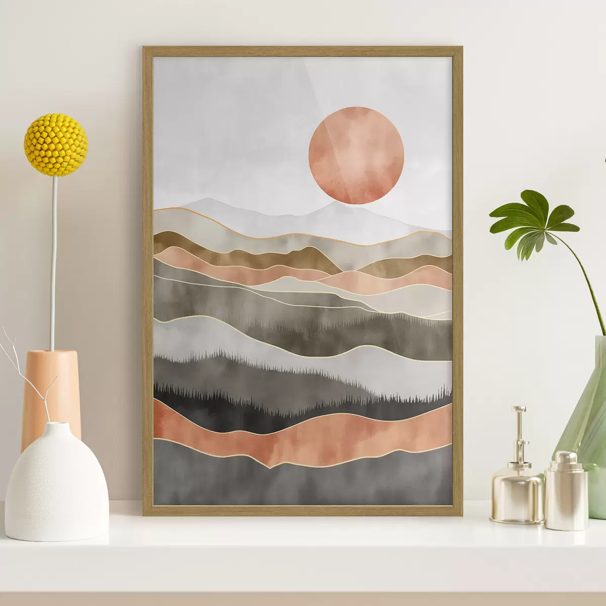 Poster Dune di terracotta f50172