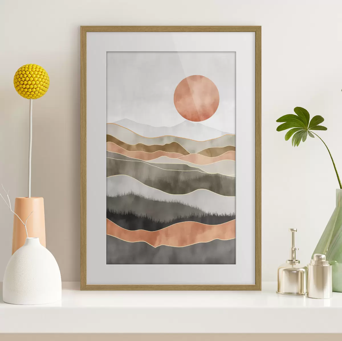 Poster Dune di terracotta f50172