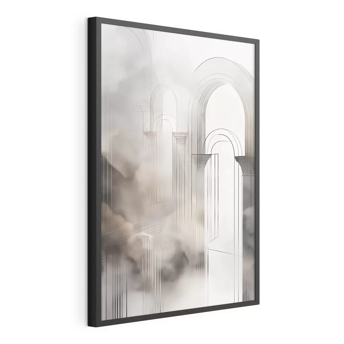 Poster Sagoma avvolta dalla nebbia f50176