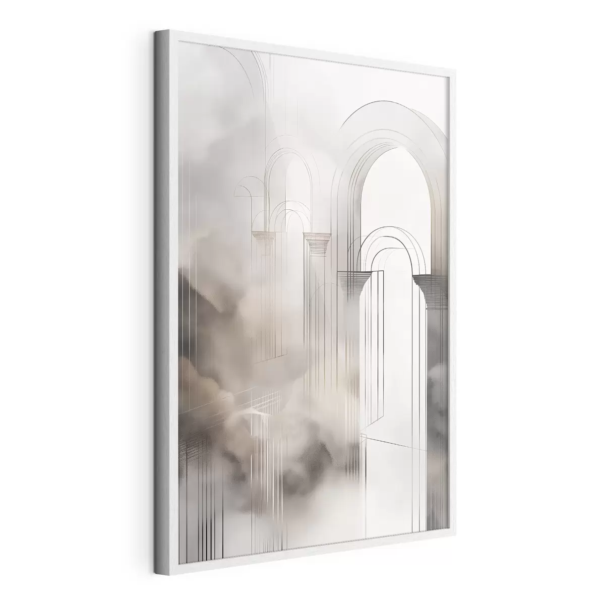 Poster Sagoma avvolta dalla nebbia f50176
