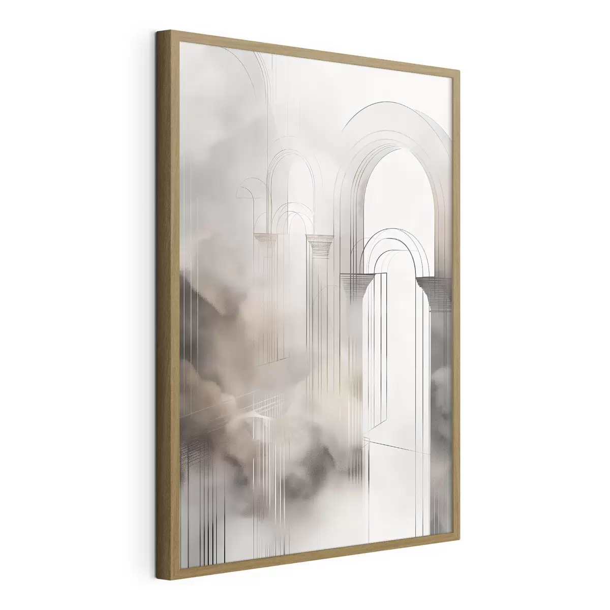 Poster Sagoma avvolta dalla nebbia f50176