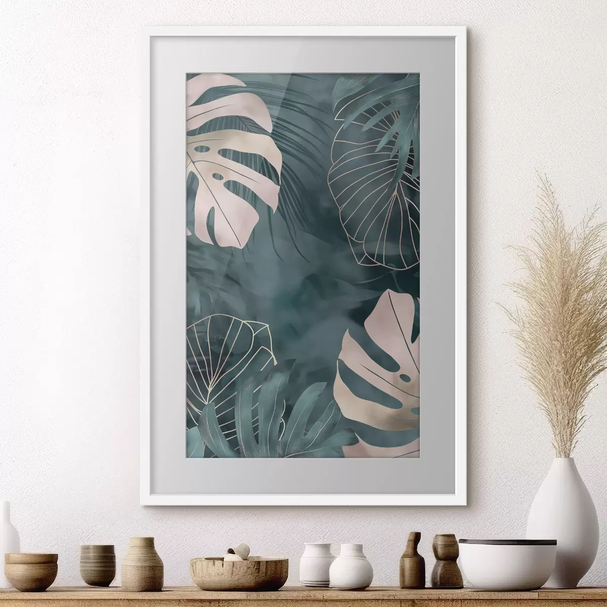 Poster Foglie di Monstera f50177
