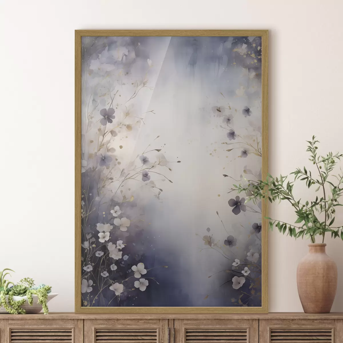 Poster Crepuscolo floreale f50179